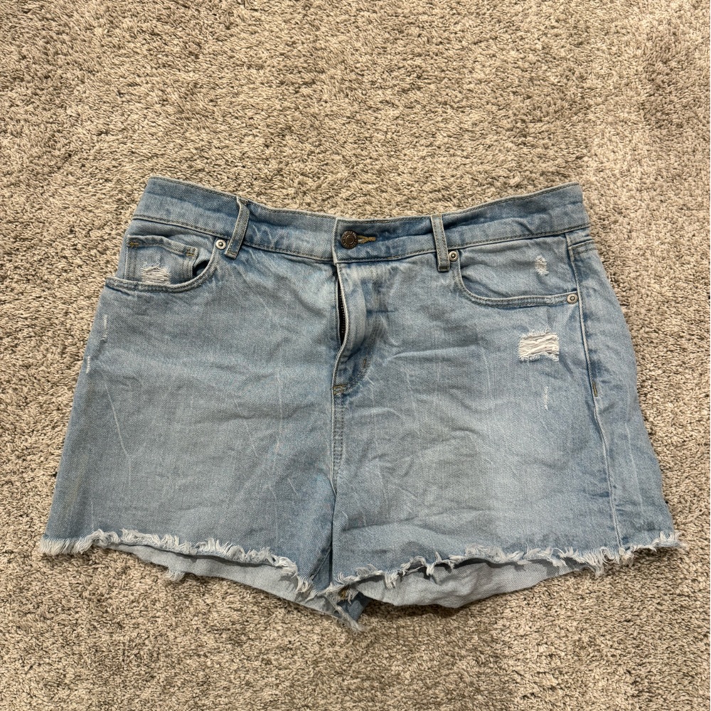 Loft Frayed High Rise Cutoff Denim Shorts | Size: 29/8